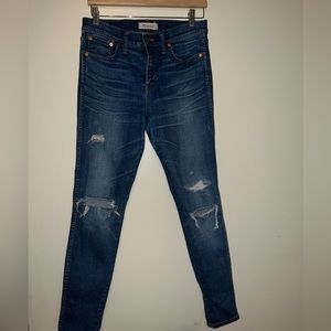 Madewell 9" High-Rise Skinny Jeans: Rip and
Repair Edition‎ size 28
